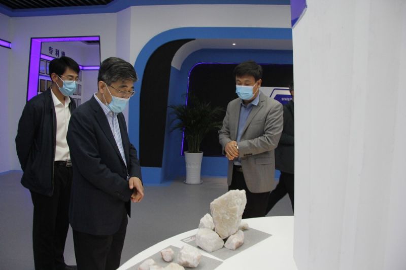 濰坊市財(cái)政局黨組書記、局長(zhǎng)王金祥一行到龍港硅業(yè)公司調(diào)研